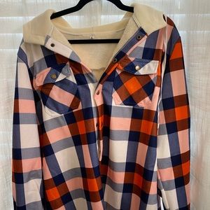 Ladies Fleece Flannel Jacket